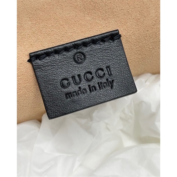 Gucci New With Box GG Marmont Black Leather Vanity Case Backpack - Picture 7 of 13